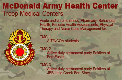 fort eustis appointment line|McDonald Army Health Center > McDonald Army Health Center.